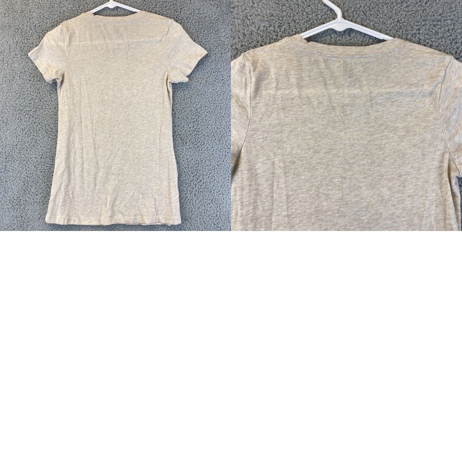 Gap Gap Shirt Women XS Tan Scoop Neck Short Sleeve T-Shirt Regular Adult Womens Spring Summer Lightweight Casual Top 39-15 Size XS / US 0-2 / IT 36-38 - 8 Thumbnail
