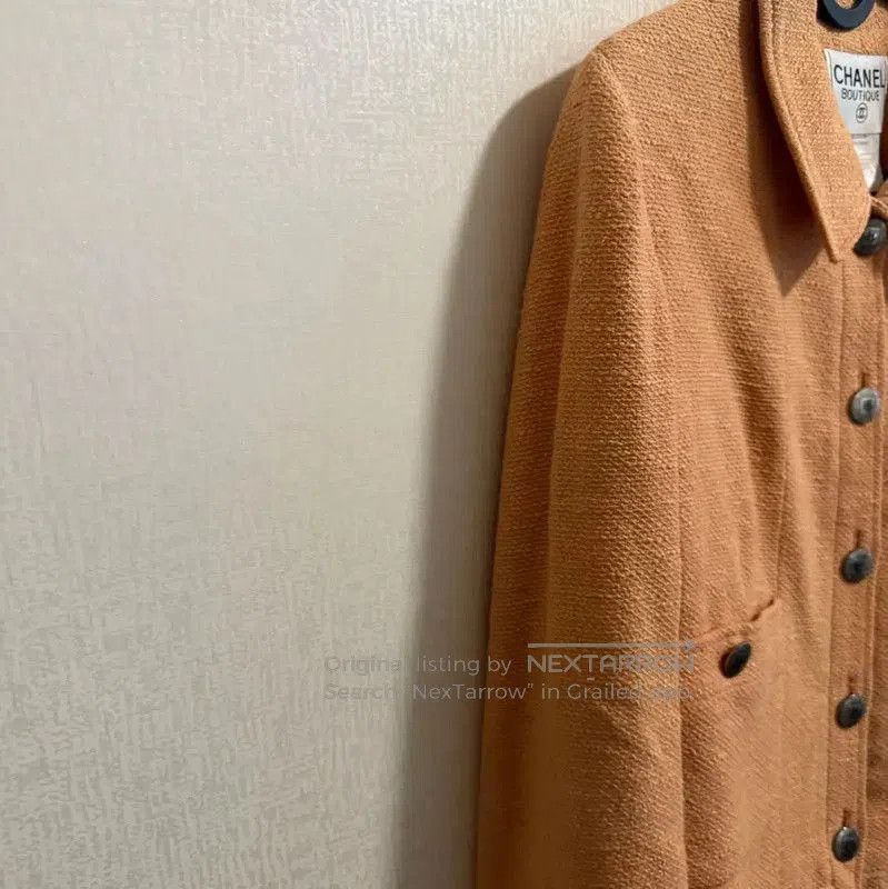 Chanel Chanel Orange Polyester Pullover Sweater . Size XS / US 0-2 / IT 36-38 - 2 Thumbnail