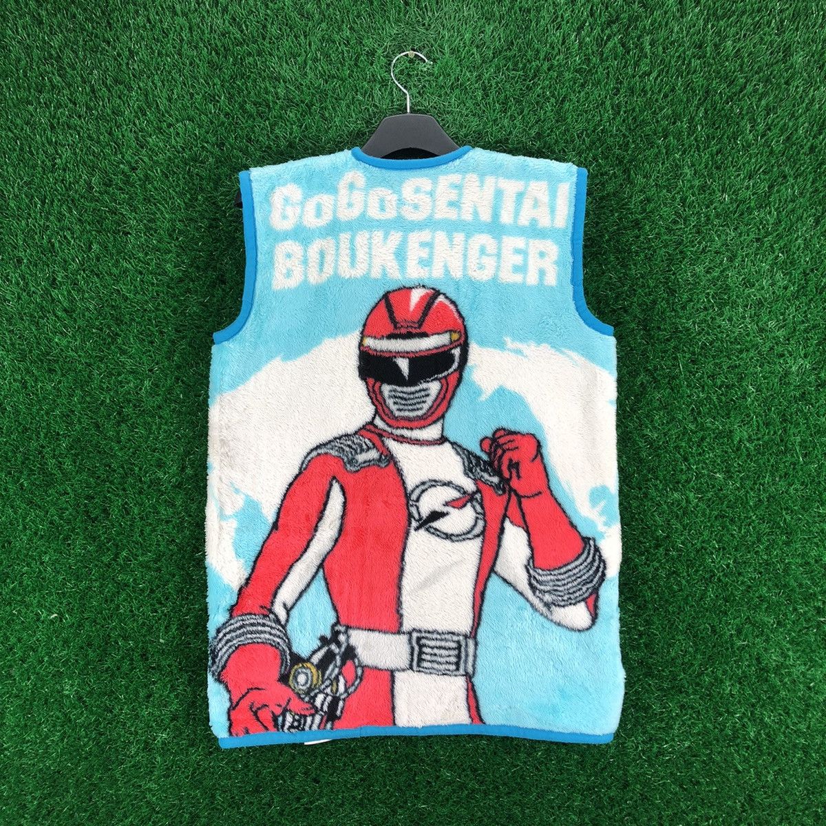 Anime × Japanese Brand × Vintage Vintage Power Ranger Fleece Zipper Vest by Bandai Size US M / EU 48-50 / 2 - 1 Thumbnail