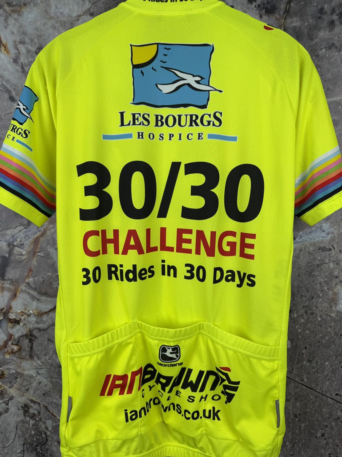 Other Cycling Jersey Ian Browns Neon Yellow Full Zip Bike Shirt 🚴‍♂️ Size US M / EU 48-50 / 2 - 15 Thumbnail