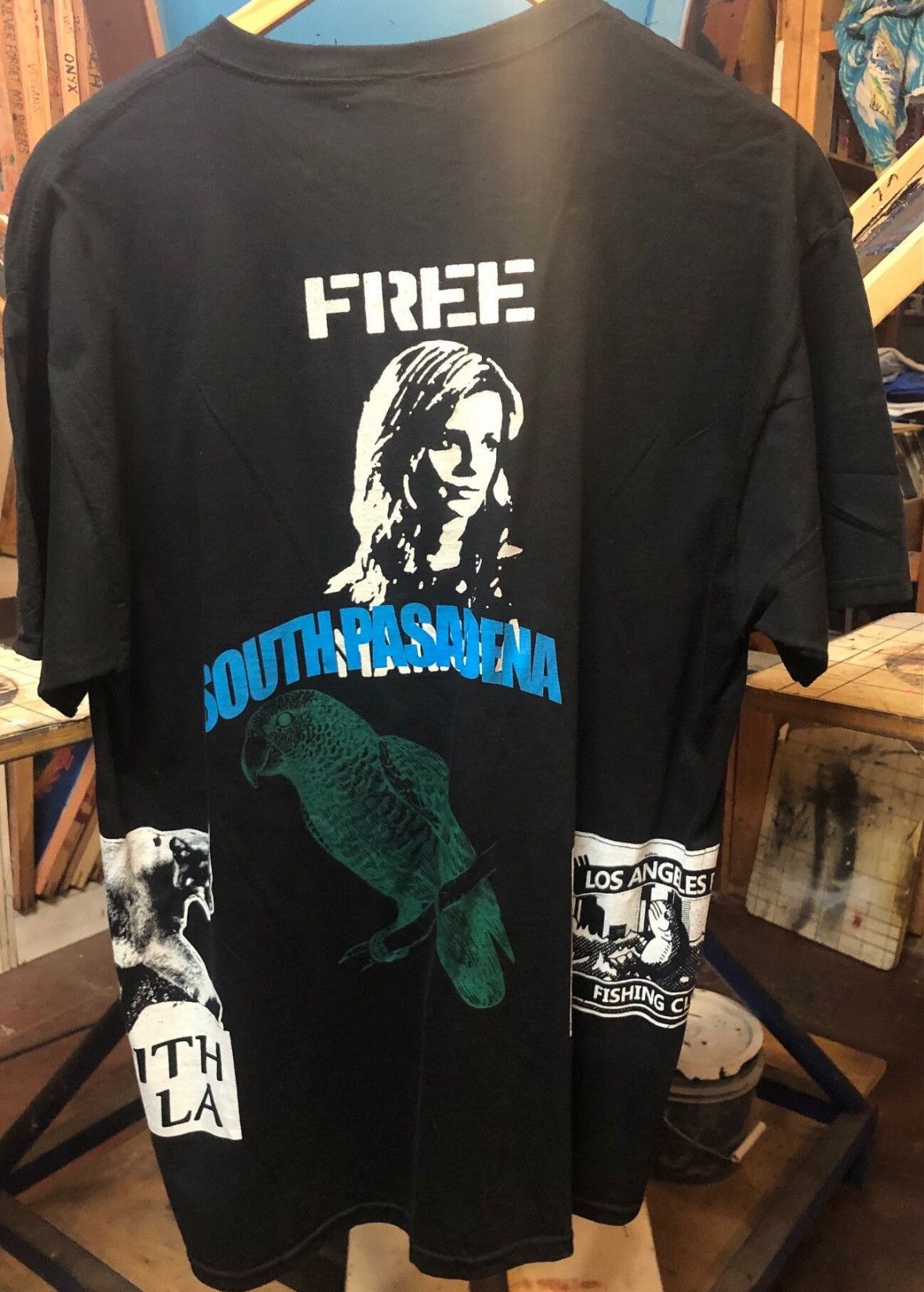Vintage 20/20 Pasadena Test Print Tee – Collage Graphic, Size L Size US L / EU 52-54 / 3 - 2 Thumbnail