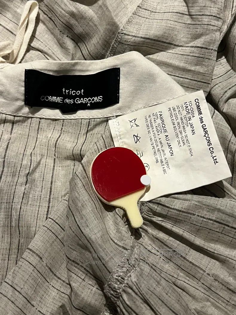 Comme des Garcons Comme des Garcons Flaxen White Flowered Apron Skirt Size S / US 4 / IT 40 - 8 Thumbnail