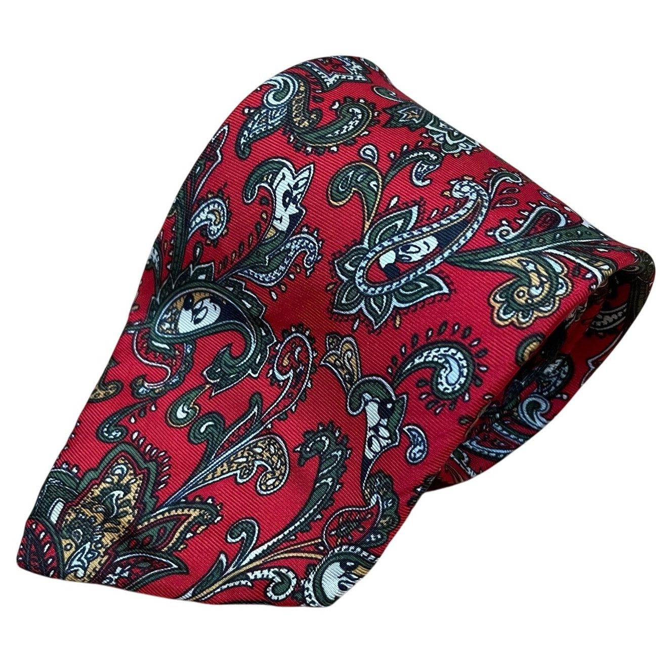 Vintage Balancine Mickey Mouse Neck Tie Vintage Paisley Silk Disney Size ONE SIZE - 1 Thumbnail