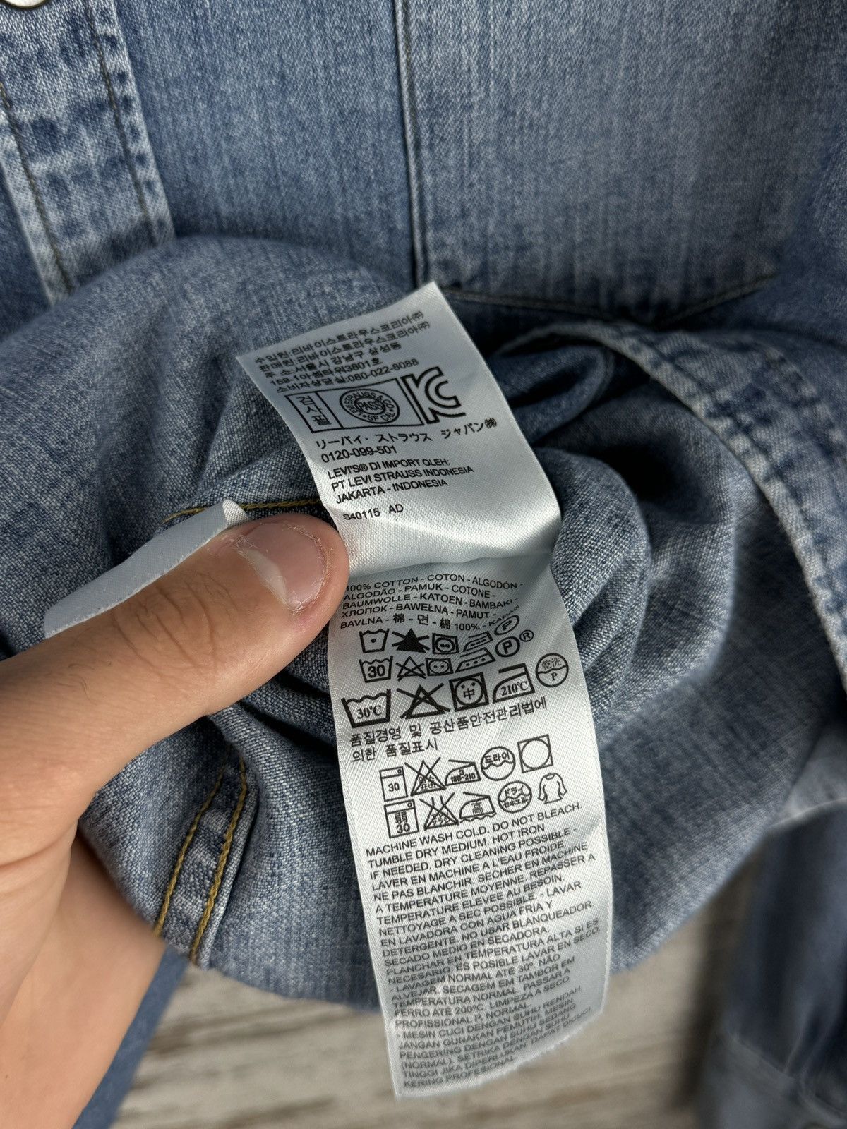 Levi's × Levi's Vintage Clothing × Vintage Mens Vintage Levis Shirts button up denim size L Size US L / EU 52-54 / 3 - 18 Thumbnail