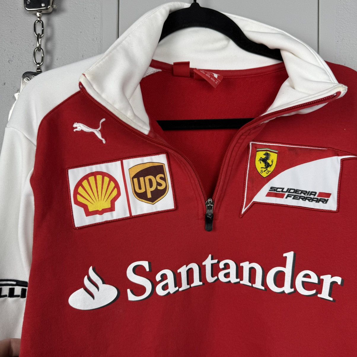 Puma Vintage Puma Ferrari Firelli Racing Zip Sweatshirt Size US M / EU 48-50 / 2 - 4 Thumbnail