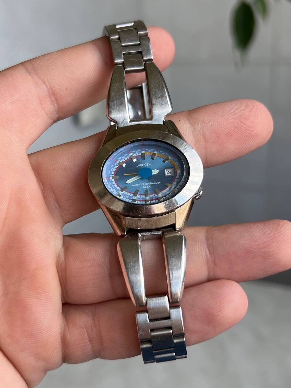 Seiko Rare Vintage AKA ALBA by Seiko Silver Chrome Steel Watch 90s Size ONE SIZE - 3 Thumbnail