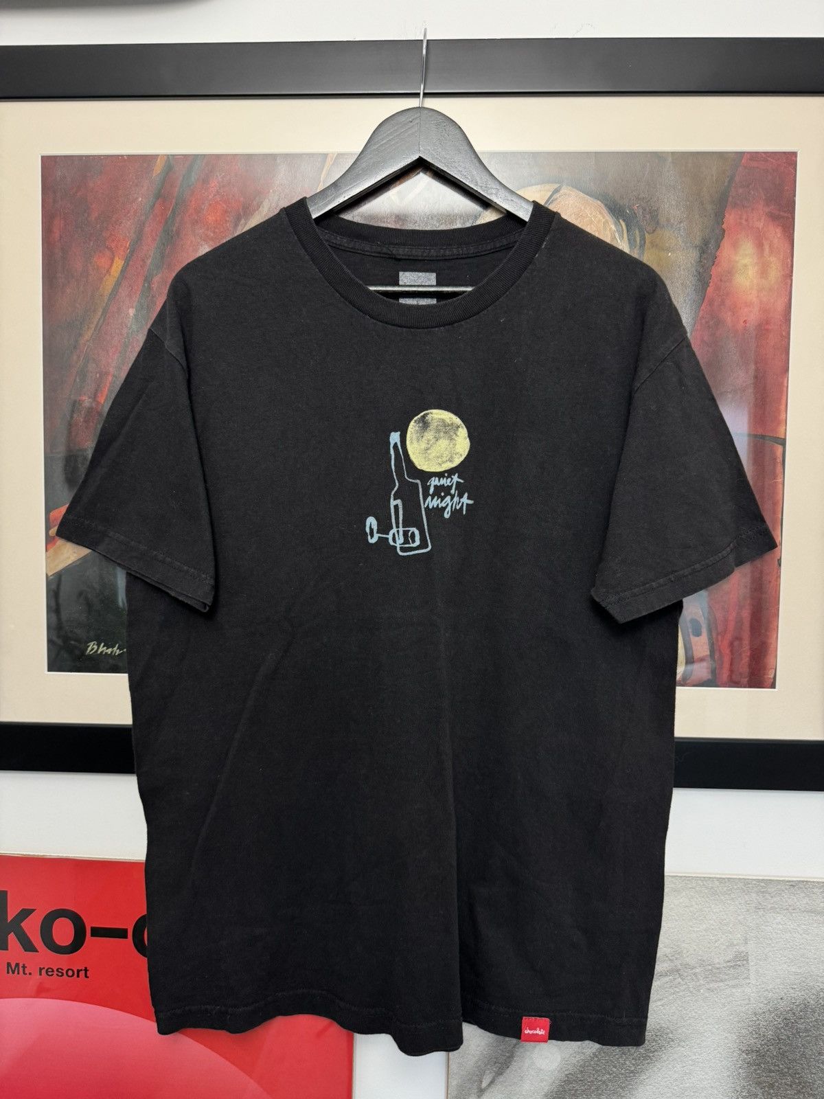 Chocolate Chocolate Quiet Night Skate Print Tee Vintage Y2k Streetwear Size US L / EU 52-54 / 3 - 1 Thumbnail