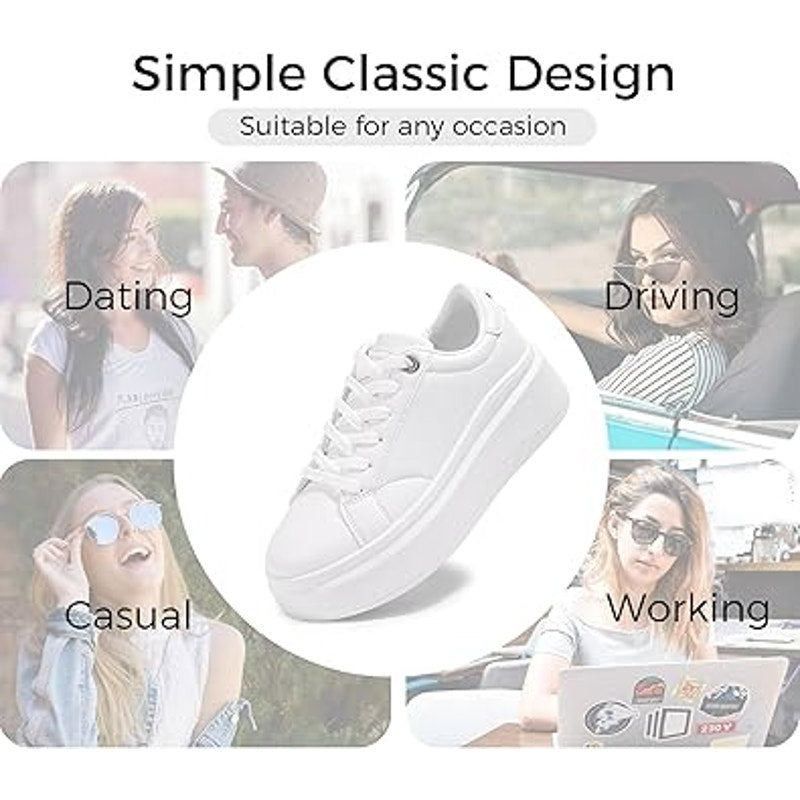 Other New Lucky Step Women's 6.5 Faux Leather Platform Sneakers Size US 6.5 / IT 36.5 - 2 Thumbnail