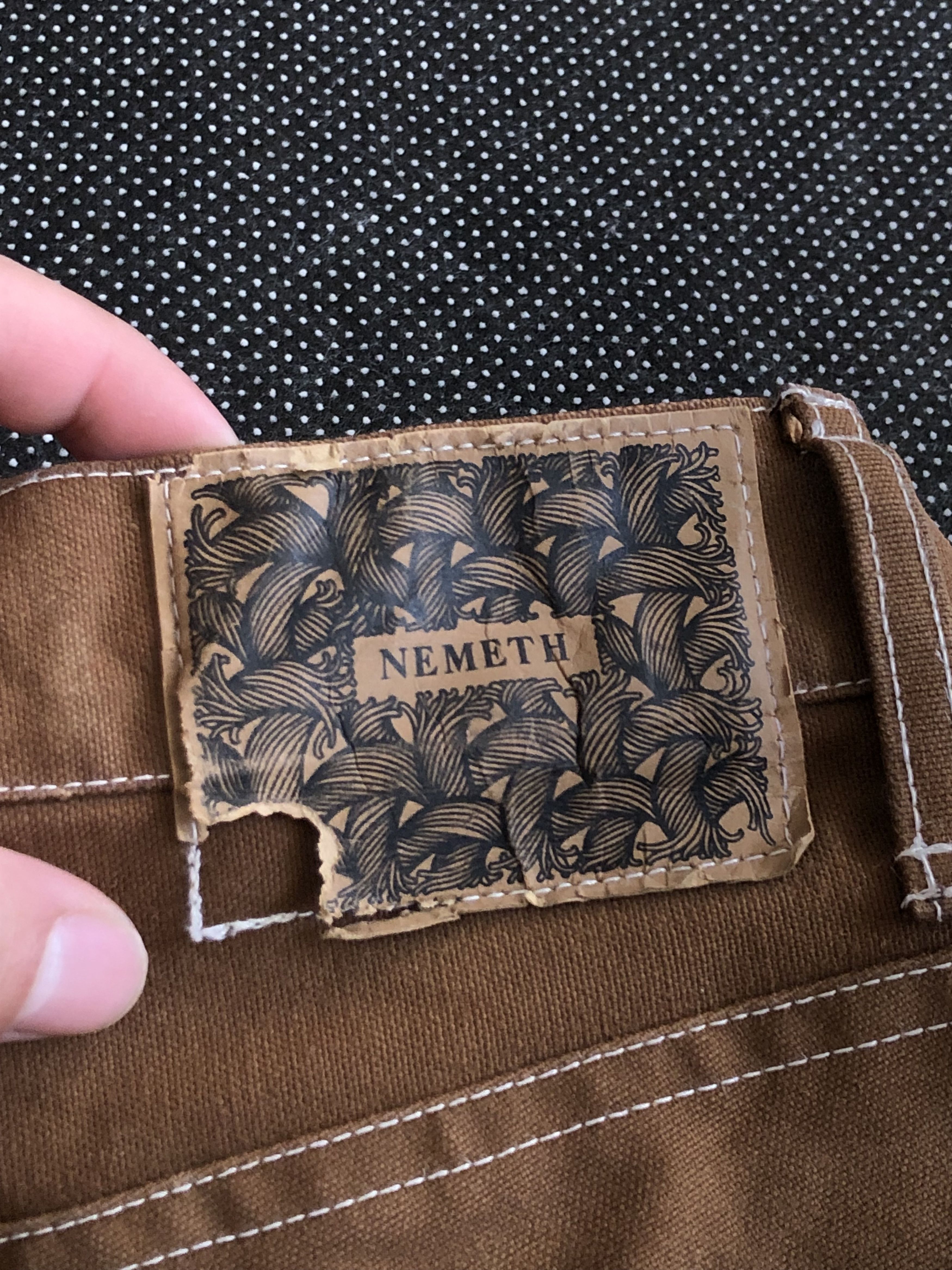 Christopher Nemeth RARE🔥VINTAGE 90’S HARD DUCK CANVAS 3/4 PANTS Size US 30 / EU 46 - 14 Thumbnail