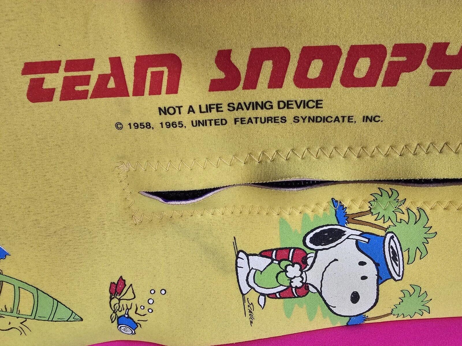Peanuts Vtg 1965 Peanuts Team Snoopy Kid Children Ocean Wetsuit S Size ONE SIZE - 3 Thumbnail