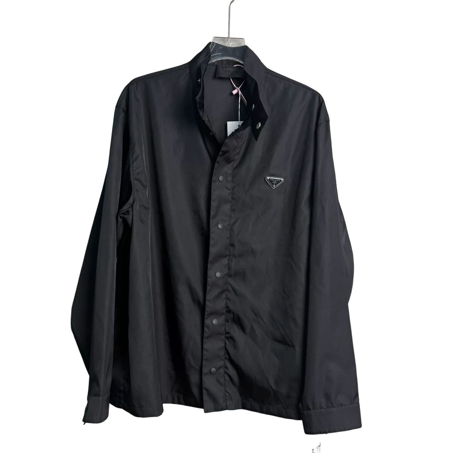 Prada Prada Triangle Logo Nylon Shirt Black S Size US S / EU 44-46 / 1 - 1 Thumbnail