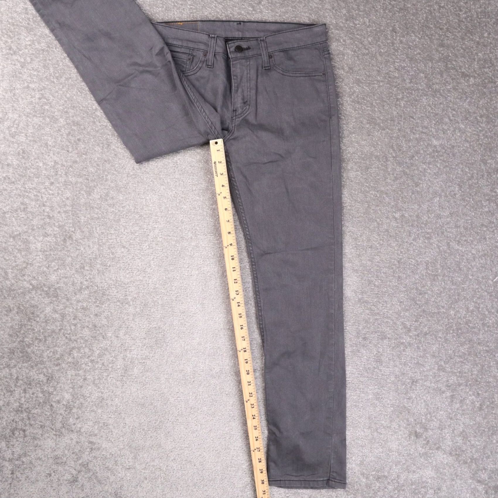 Levi's Levi's 511 Slim Fit Jeans Mens 30x32 Gray Dark Wash Denim 5-Pocket Size US 30 / EU 46 - 3 Thumbnail