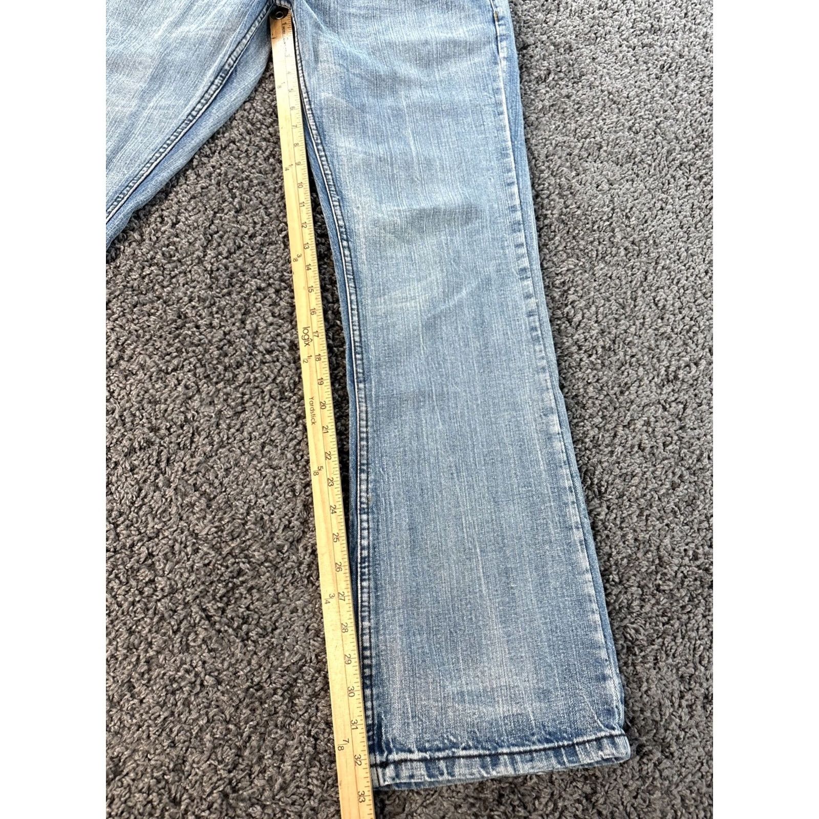 Vintage VINTAGE Urban Pipeline Jeans Mens 34 Blue Relaxed Boot 34x33 Light Wash Flap Y2K Size US 34 / EU 50 - 2 Thumbnail