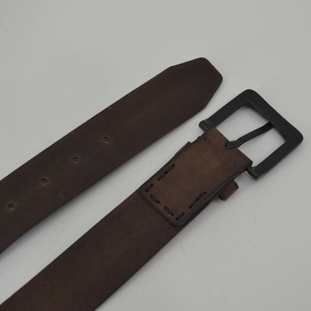 Other American Bison Brown Leather Belt Durable Mens Classic Sz 32 Size 32 - 6 Thumbnail