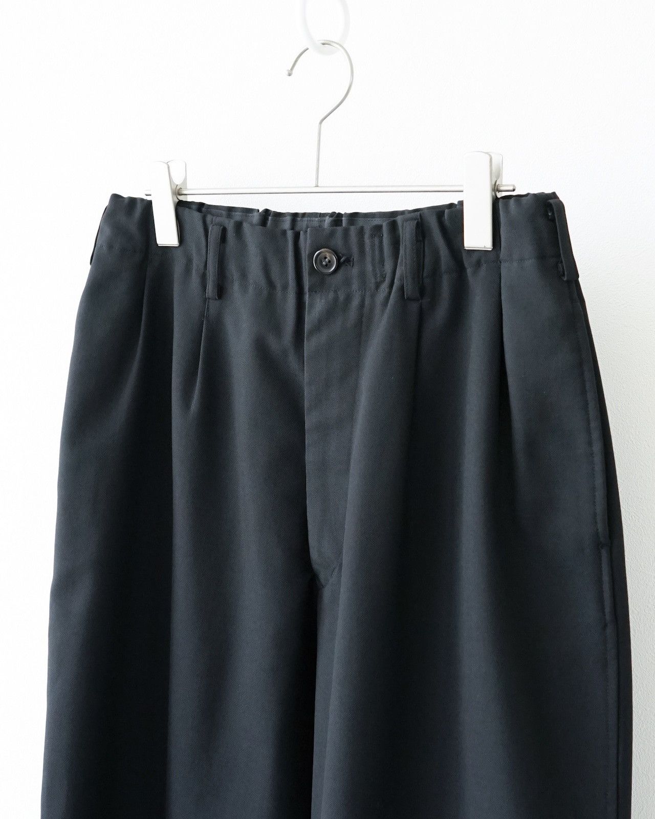 パンツ 90s Y's for men wool slacks Vintage 90s Yohji Yamamoto Ys Wool Pants - Navy Blue, Size Small