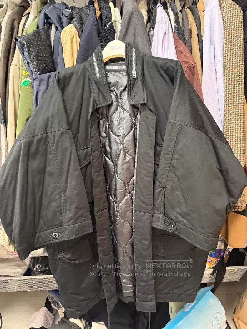 Neighborhood Neighborhood Seven-eighths sleeve open-style cotton coat Size US L / EU 52-54 / 3 - 1 Thumbnail