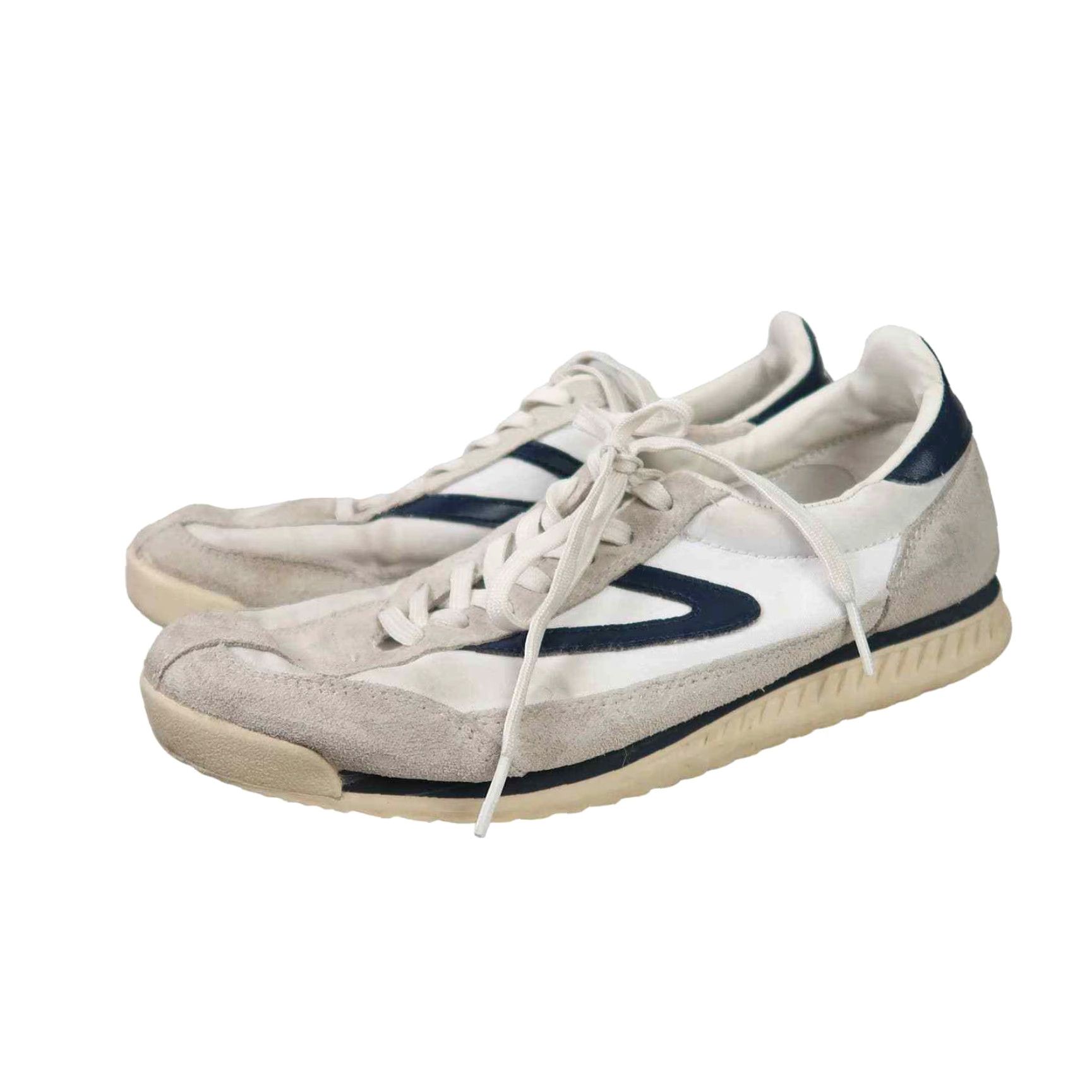 Tretorn Tretorn Sneaker Women's 7 White Navy Rawlins Retro Casual Suede Fabric Spring Summer Fall Size US 7 / IT 37 - 4 Thumbnail