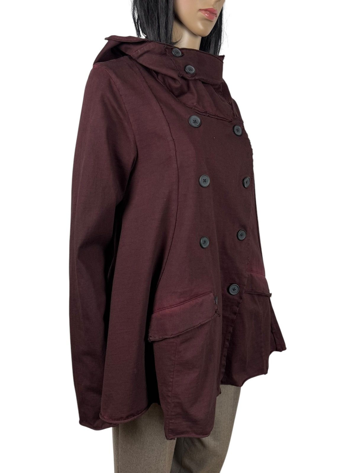 Rundholz Rundholz Waxed Cotton Asymmetric Jacket Hooded size XS Size XS / US 0-2 / IT 36-38 - 5 Thumbnail