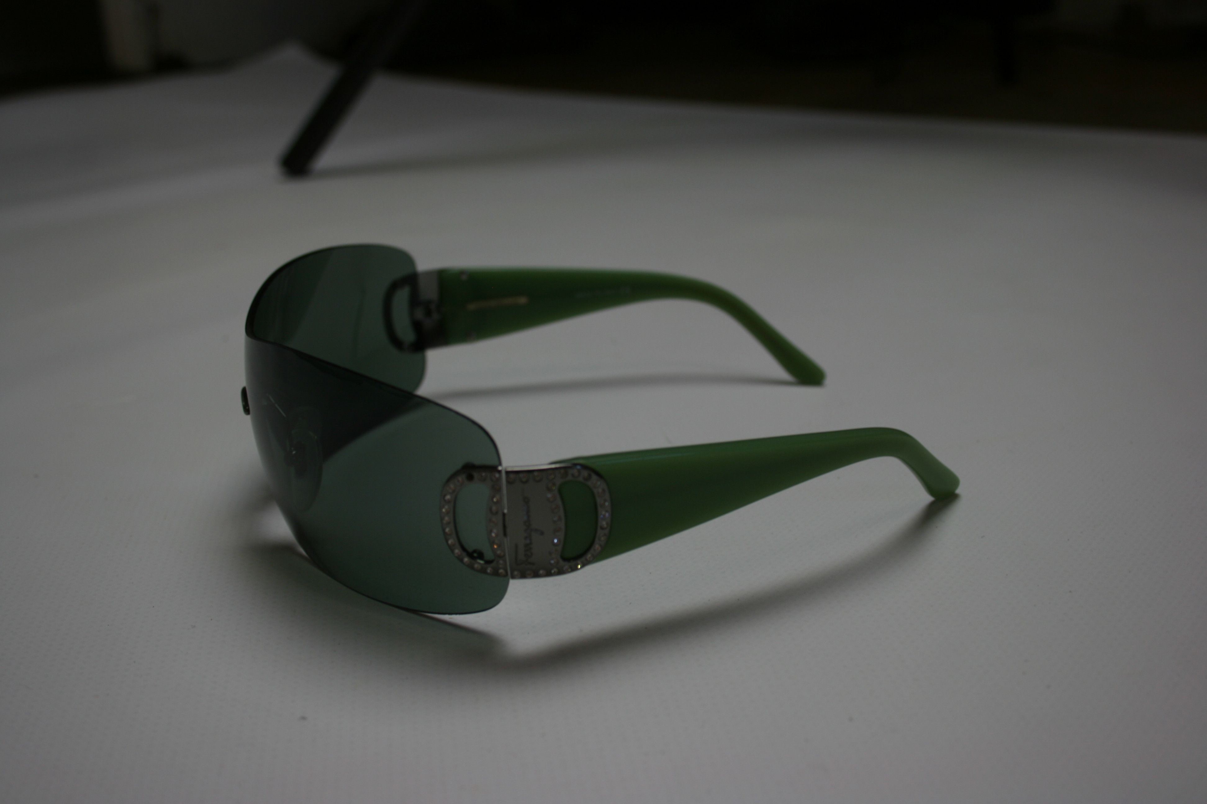 Salvatore Ferragamo 00S 1109 Shield Sunglasses Vintage Size ONE SIZE - 3 Thumbnail