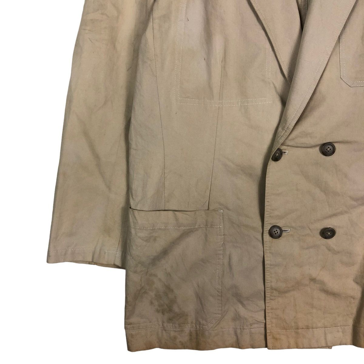 Yohji Yamamoto 🔥VINTAGE Y’S FOR MEN CHORE JACKET DOUBLE BREAST Size US S / EU 44-46 / 1 - 4 Thumbnail