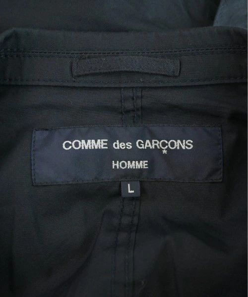 Comme des Garcons Homme Jacket Cotton 3 Button Plain Patch Pocket Navy Blue Size US L / EU 52-54 / 3 - 8 Thumbnail