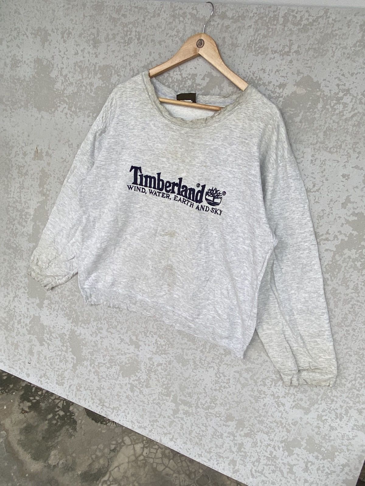 Other Vintage Timberland Big Printed Crewneck Sweatshirt Gray Size US M / EU 48-50 / 2 - 2 Thumbnail
