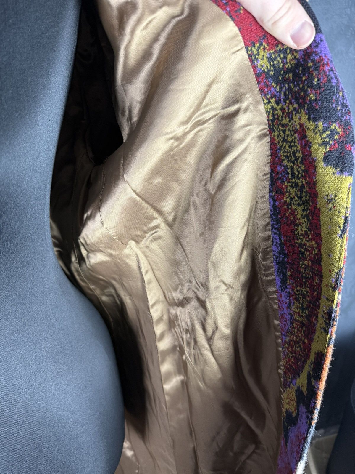 Other IVKO Women’s 100% Wool Abstract Pattern Coat Size 38 / M Size M / US 6-8 / IT 42-44 - 12 Thumbnail