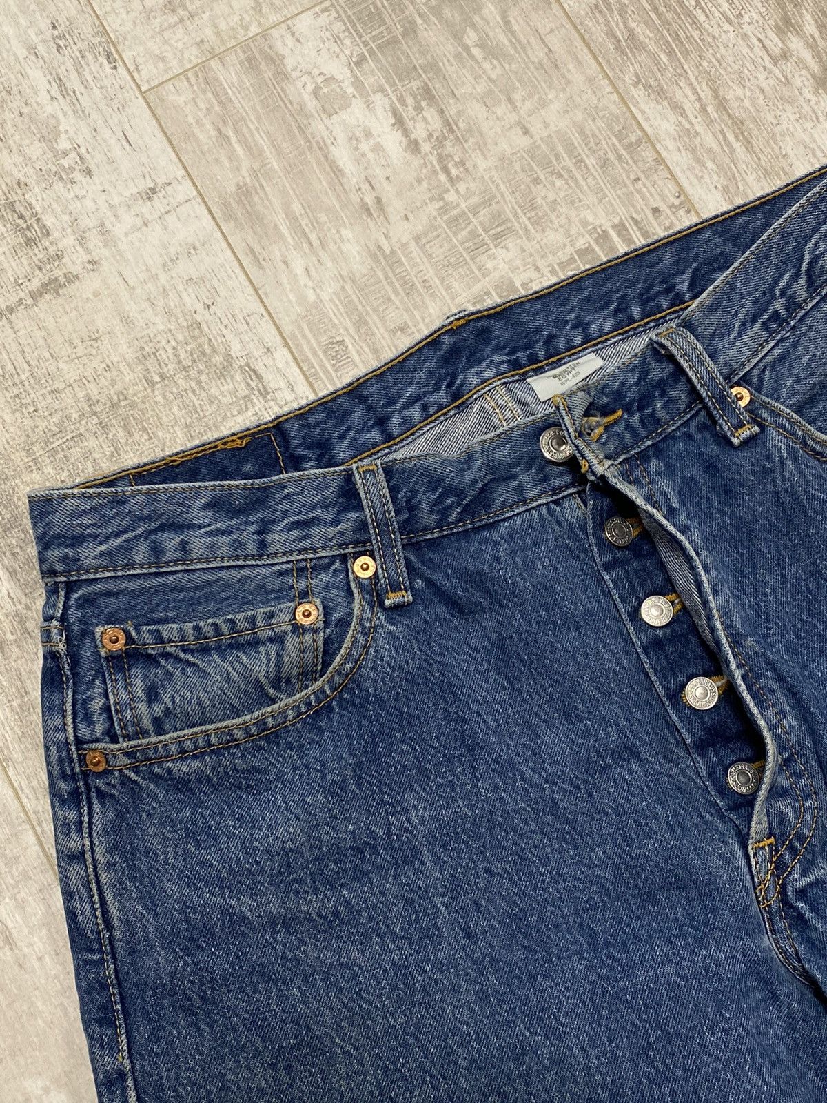 Levi's × Vintage 👀VINTAGE 90S LEVI’S 501 WIDE BLUE DENIM JEANS Size US 34 / EU 50 - 6 Thumbnail