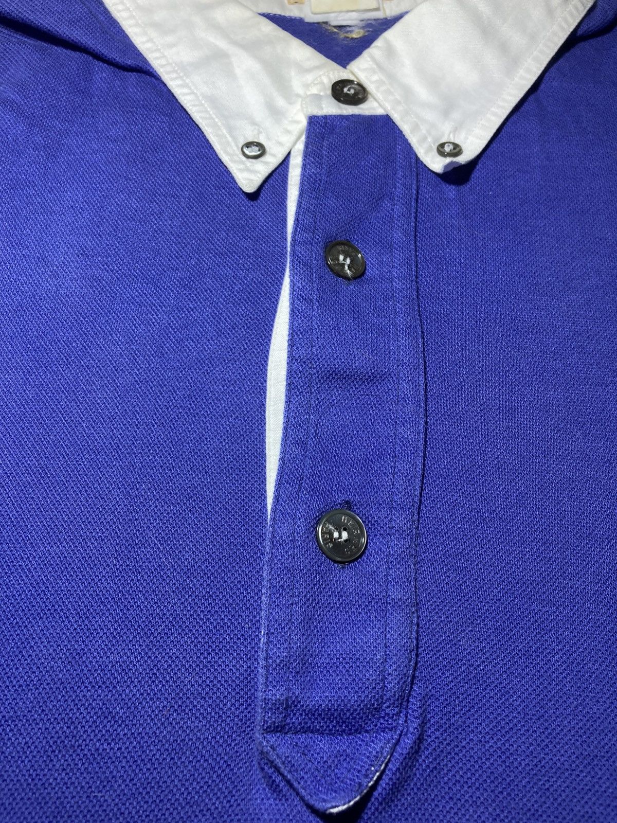Hermes 90s Hermes Vintage Button Down Polo Beach Blue H Logo 80s Size US M / EU 48-50 / 2 - 4 Thumbnail