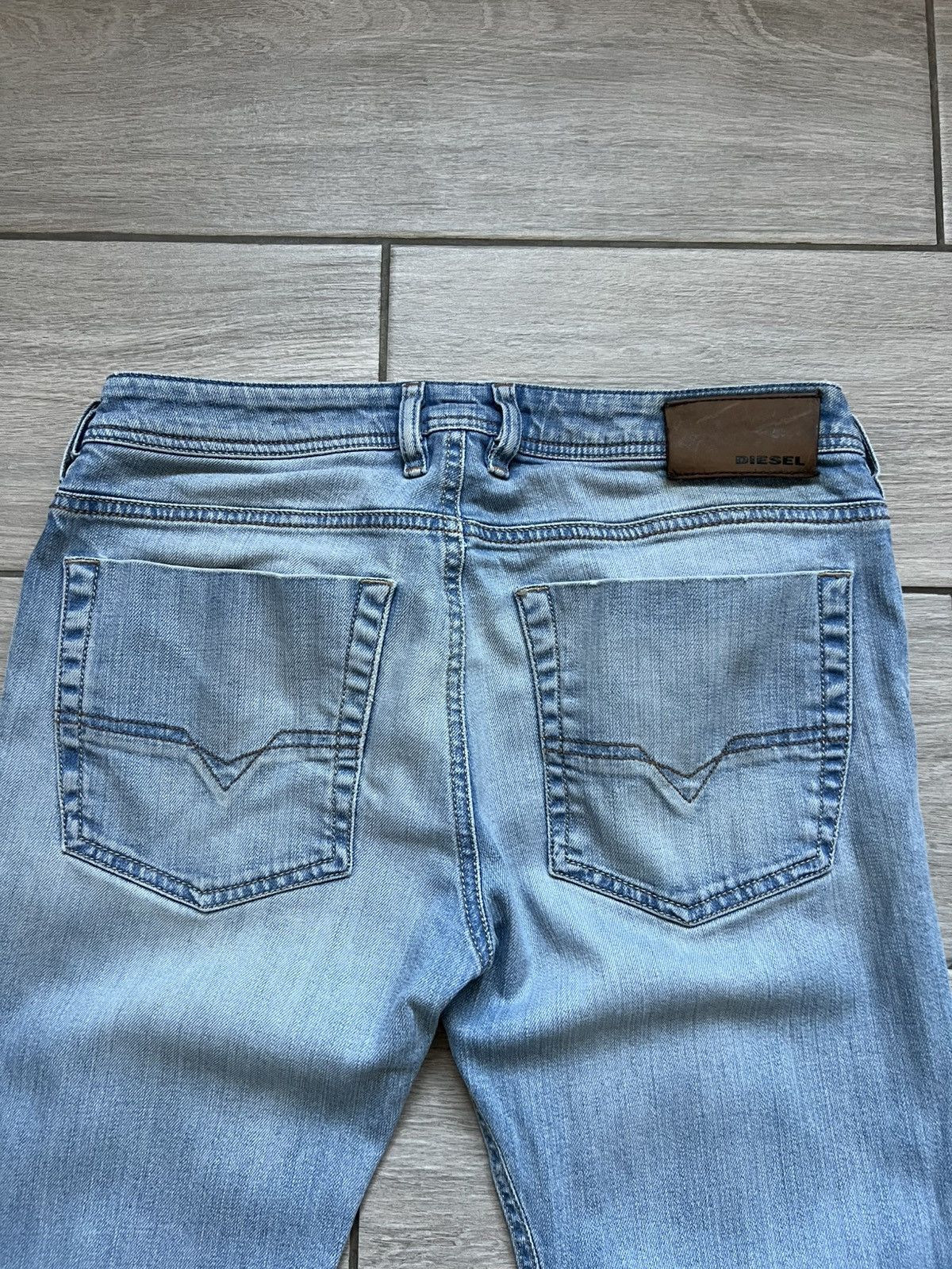 Other Vintage y2k Diesel Baggy Distressed Wide Jeans Washed Size US 28 / EU 44 - 9 Thumbnail
