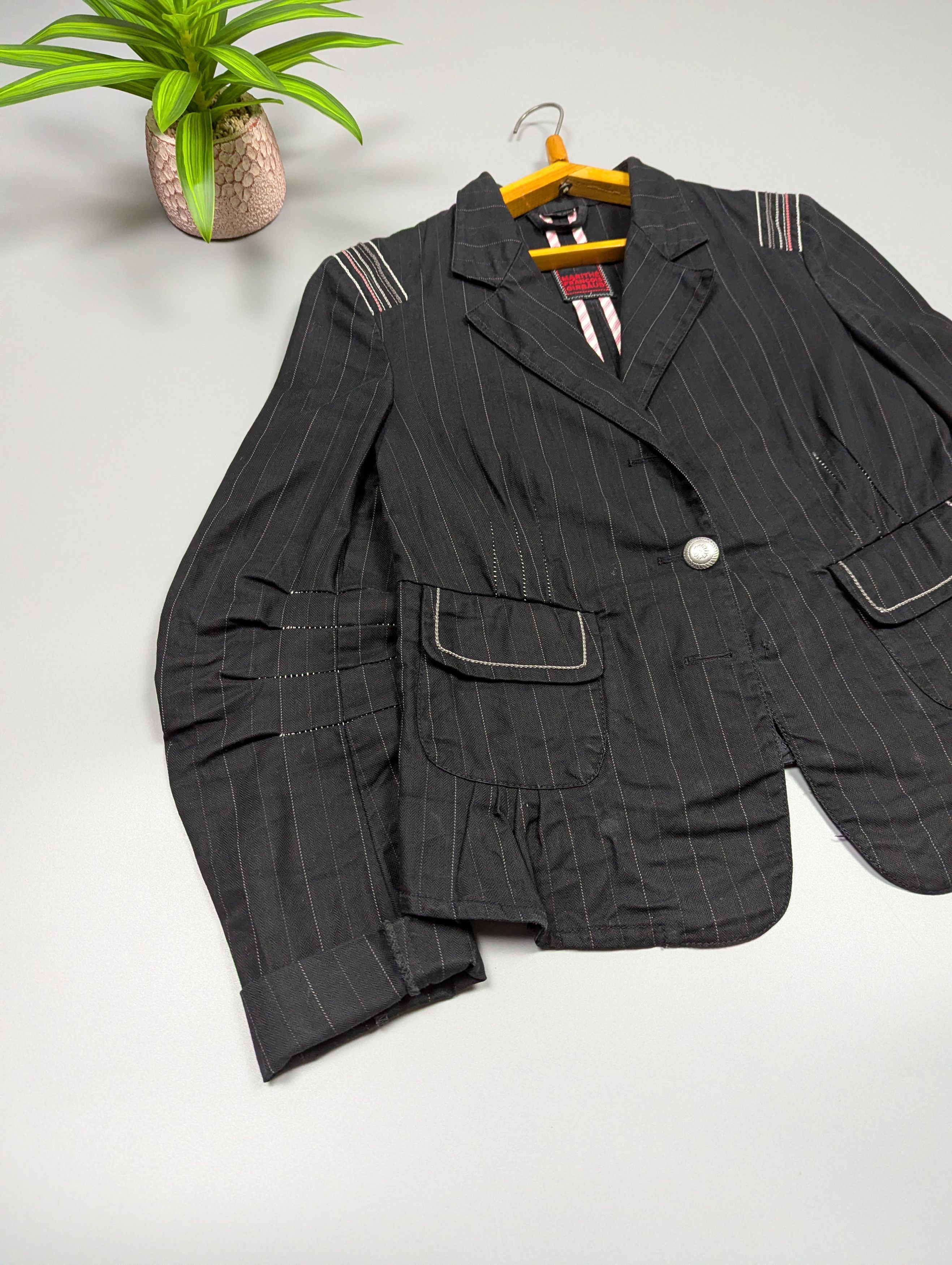 Marithe + Francois Girbaud Rare Marithé François Girbaud Architectural Tailoring Jacket Size XS / US 0-2 / IT 36-38 - 7 Thumbnail