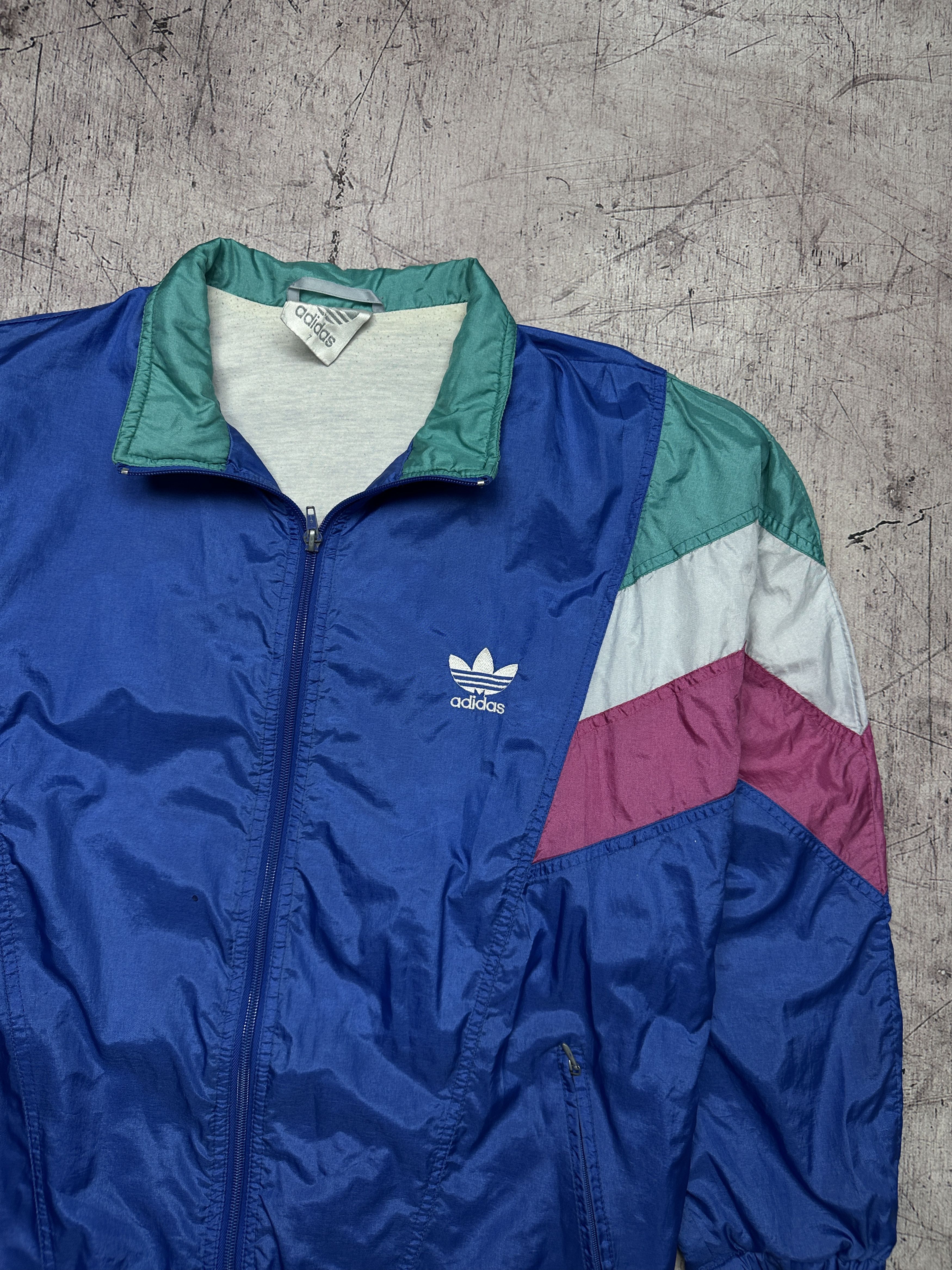 Adidas Adidas 90s Vintage Mens Nylon Track Top Jacket Size US XL / EU 56 / 4 - 2 Thumbnail