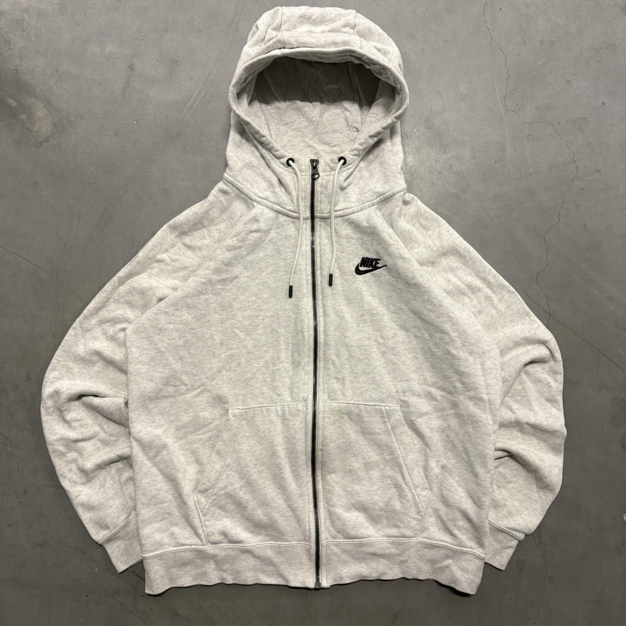 Nike Crazy Vintage Y2K/2000s Nike Grey Streetwear Style Loungewear zipup Hoodie! Size US M / EU 48-50 / 2 - 1 Thumbnail