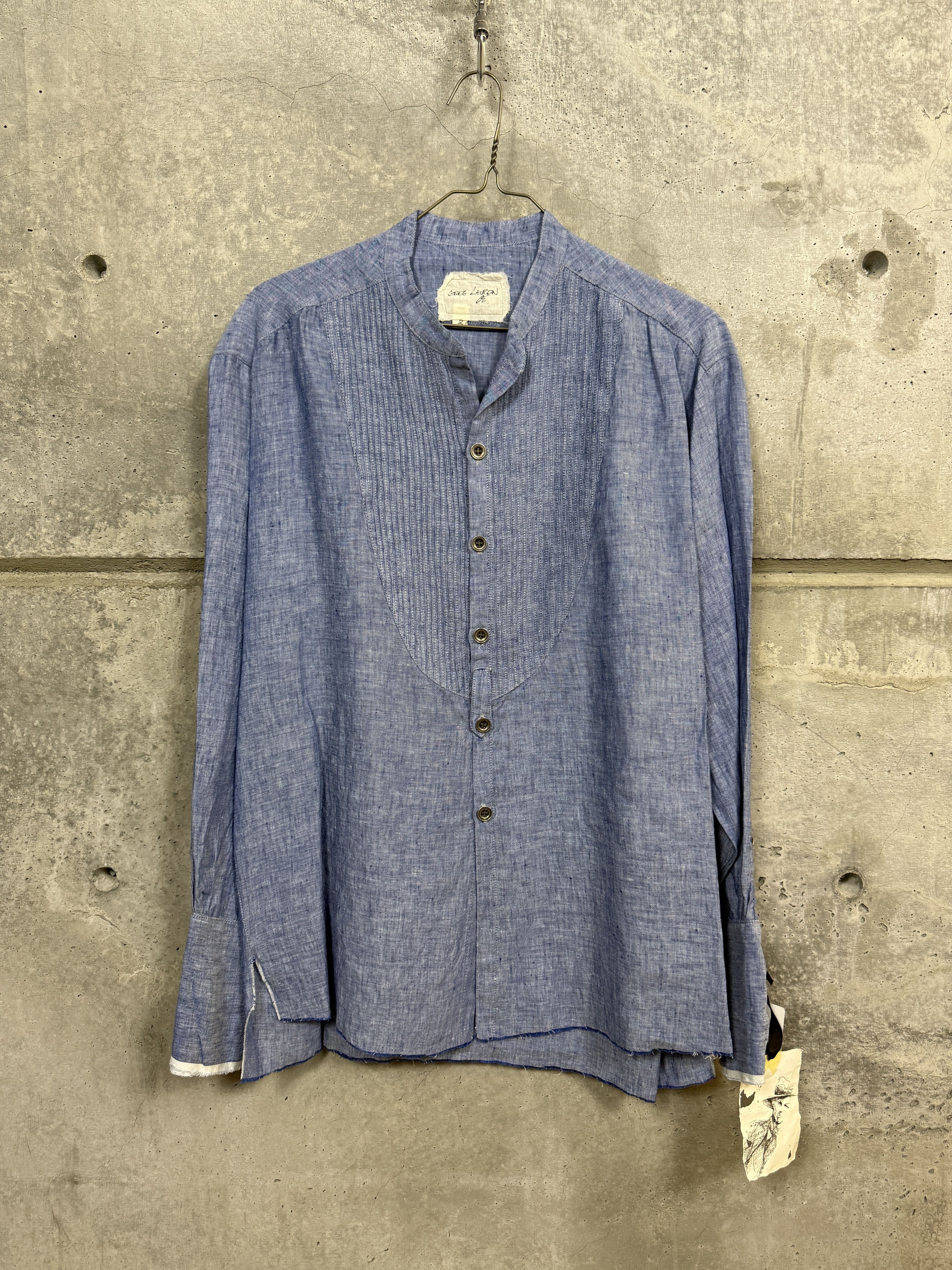 Greg Lauren $950 Greg Lauren Chambray Linen Tux Studio Jacket Size US L / EU 52-54 / 3 - 1 Thumbnail