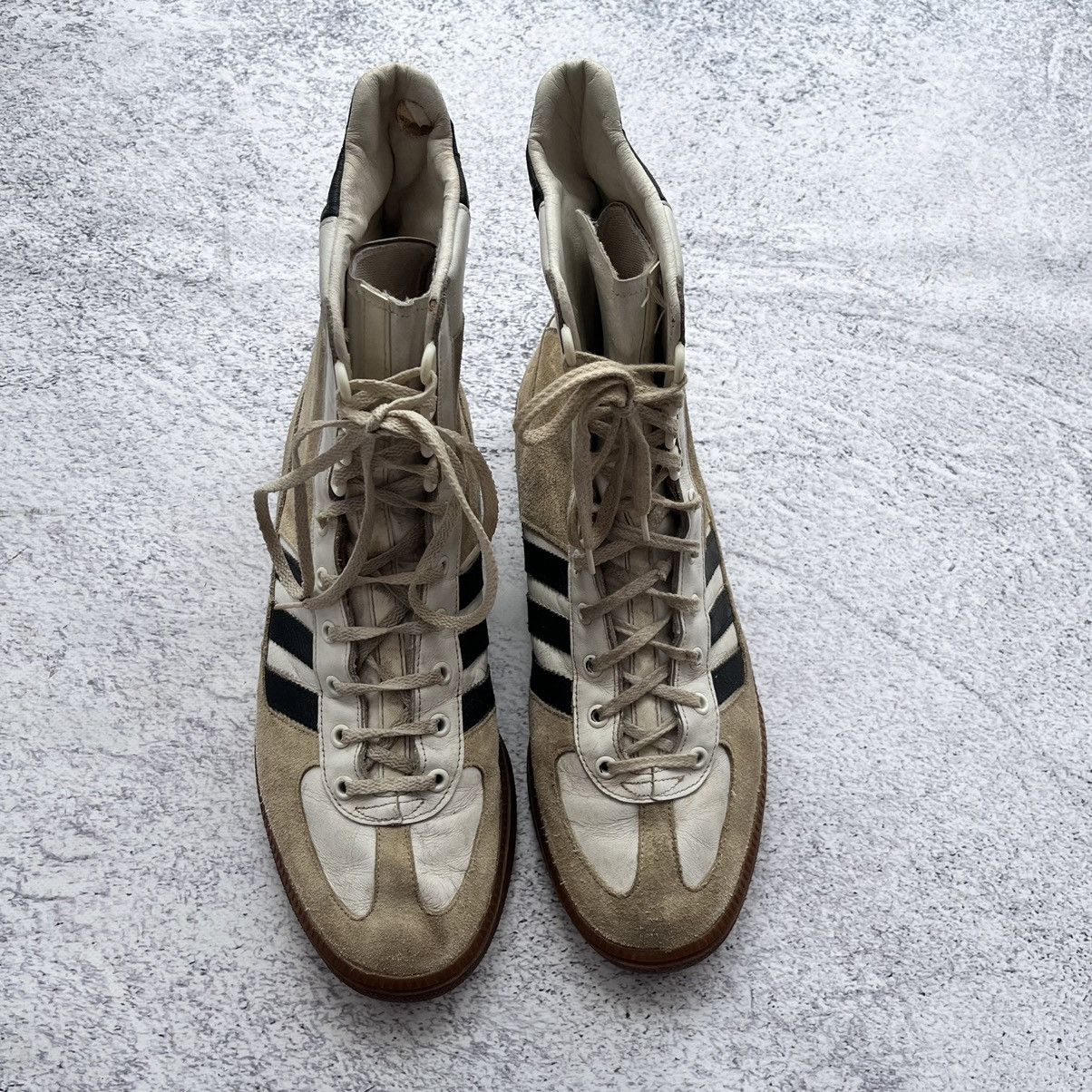 Adidas × Vintage vintage 80's Adidas Adimed Stabil Leather Men's Sneakers Size US 12 / EU 45 - 4 Thumbnail