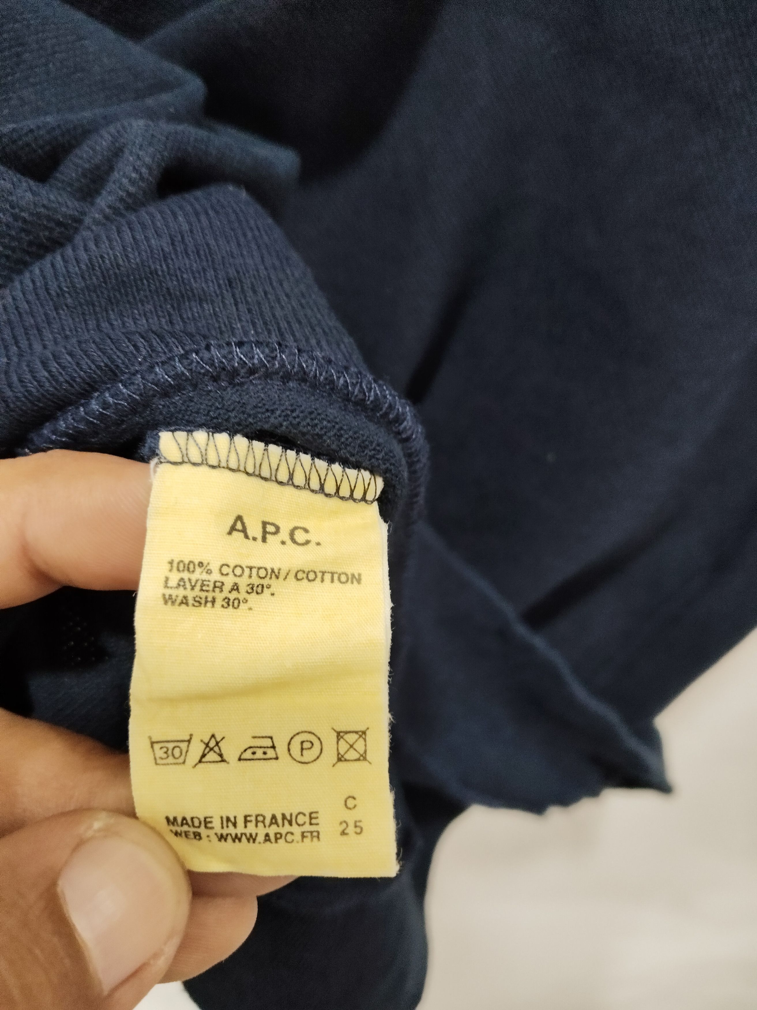 A.P.C. × Vintage Vintage A.P.C Plain Tshirt Size M / US 6-8 / IT 42-44 - 5 Thumbnail