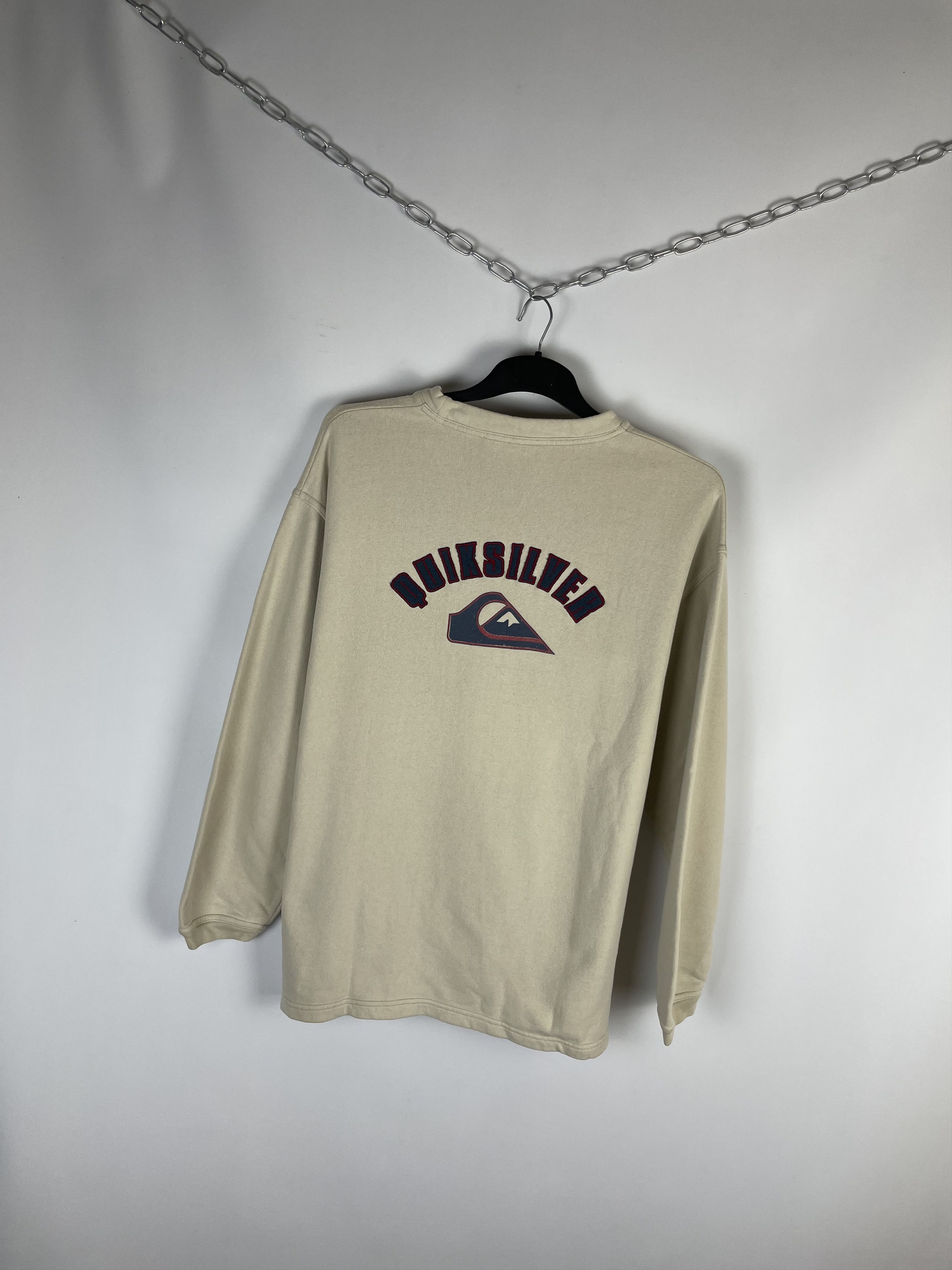 Quiksilver × Vintage Vintage 90s Surf Quicksilver Sweatshirts Size US M / EU 48-50 / 2 - 2 Thumbnail
