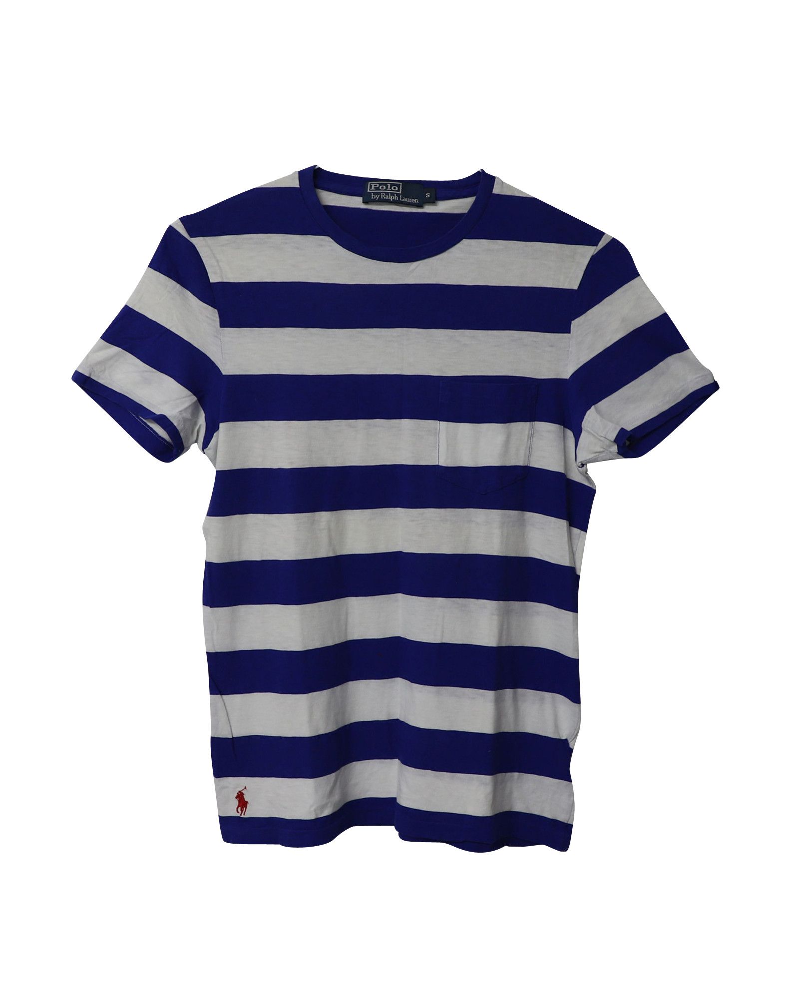 Ralph Lauren Polo by Ralph Lauren Stripe T-shirt in Blue and White Cotton Size US XS / EU 42 / 0 - 1 Thumbnail