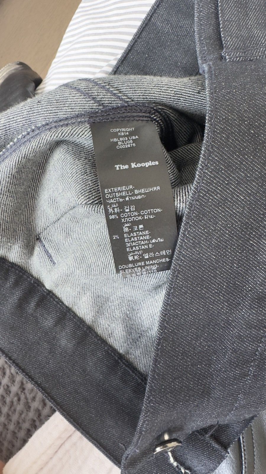 The Kooples The Kooples Denim and Leather Jacket Size US XS / EU 42 / 0 - 4 Thumbnail