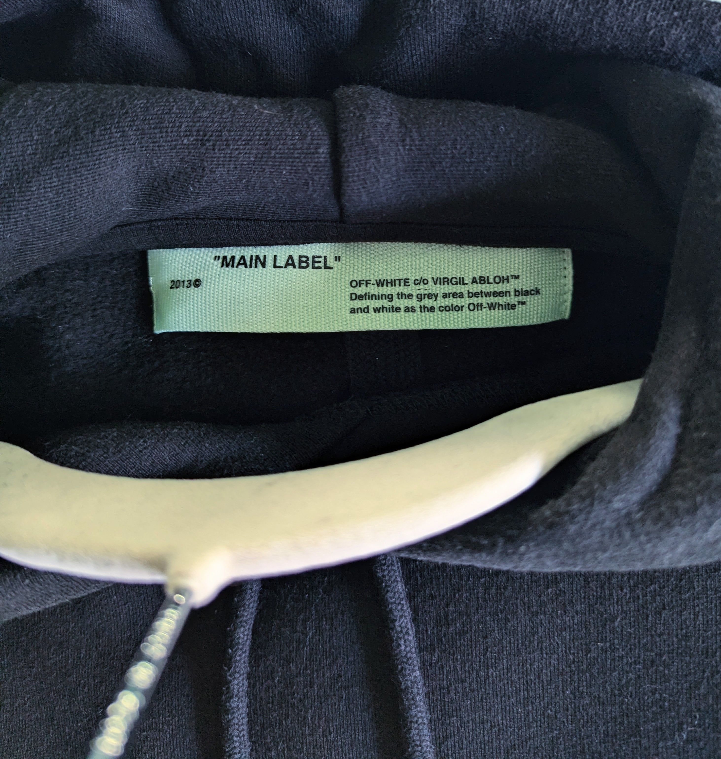 Off-White OFF-White Kidmograph Hoodie Virgil Abloh Black $635 Size M Size US M / EU 48-50 / 2 - 6 Thumbnail
