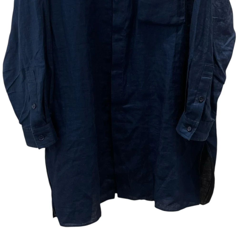 Yohji Yamamoto Yohji Yamamoto pour homme/23ss INDIGO COLLAR FRONT shirt Size US M / EU 48-50 / 2 - 4 Thumbnail