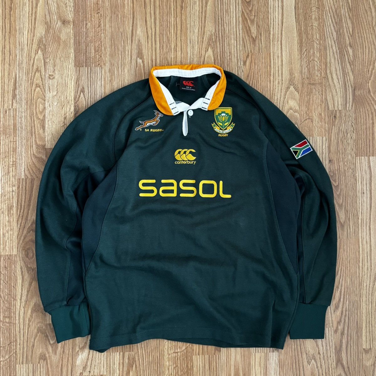 Canterbury of New Zealand Vintage Canterbury South Africa Rugby 90s Size US S / EU 44-46 / 1 - 3 Thumbnail