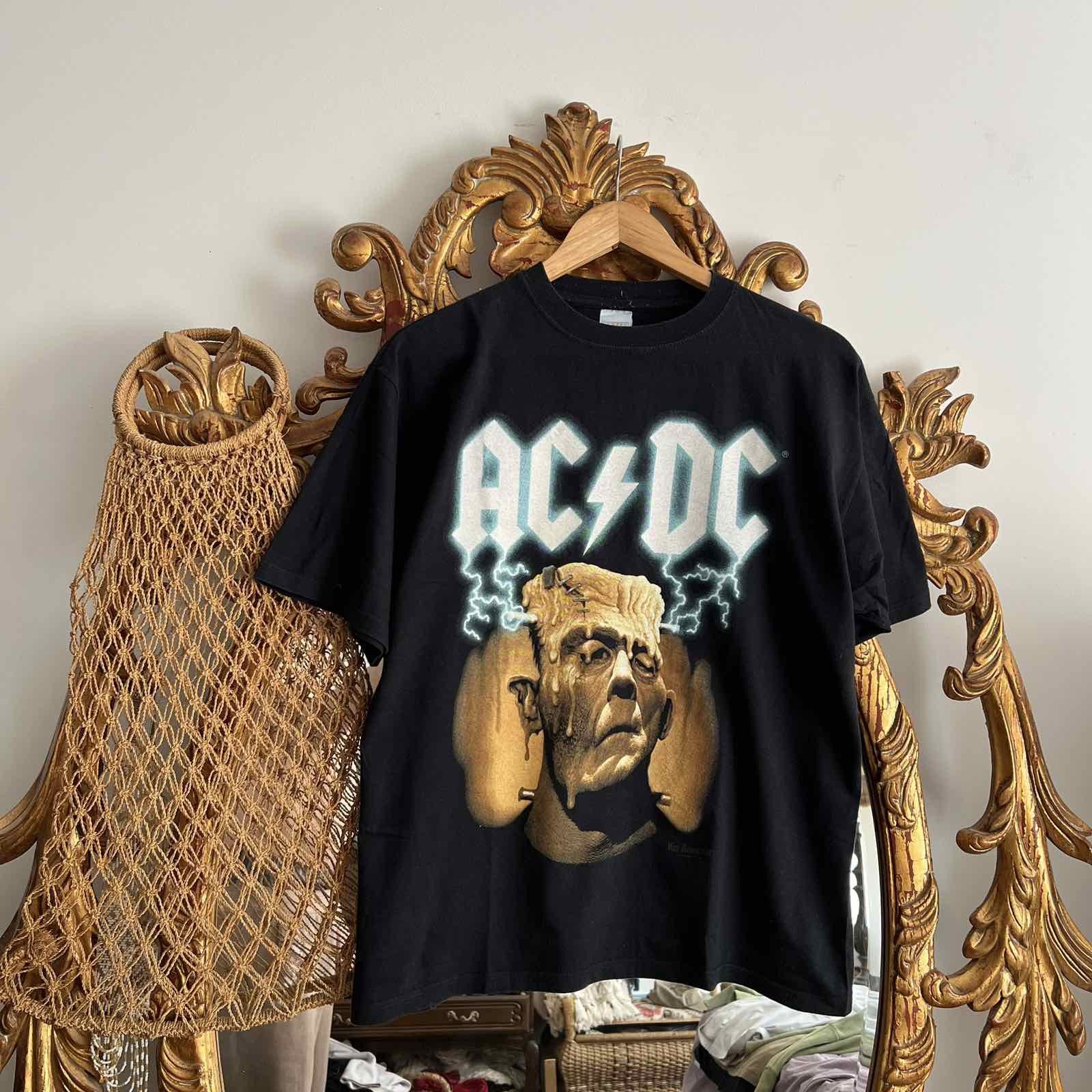 AC/DC × Vintage Vintage 00s AC/DC Meltdown Frankenstein Sz M Size US M / EU 48-50 / 2 - 1 Thumbnail