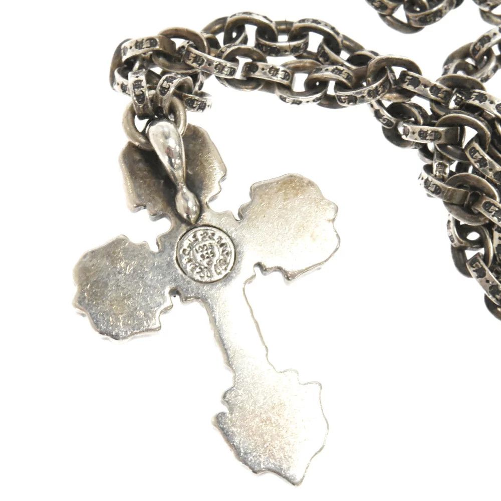 Chrome Hearts Chrome Hearts Filigree Sapphire Cross Paper Chain Necklace Size ONE SIZE - 4 Thumbnail
