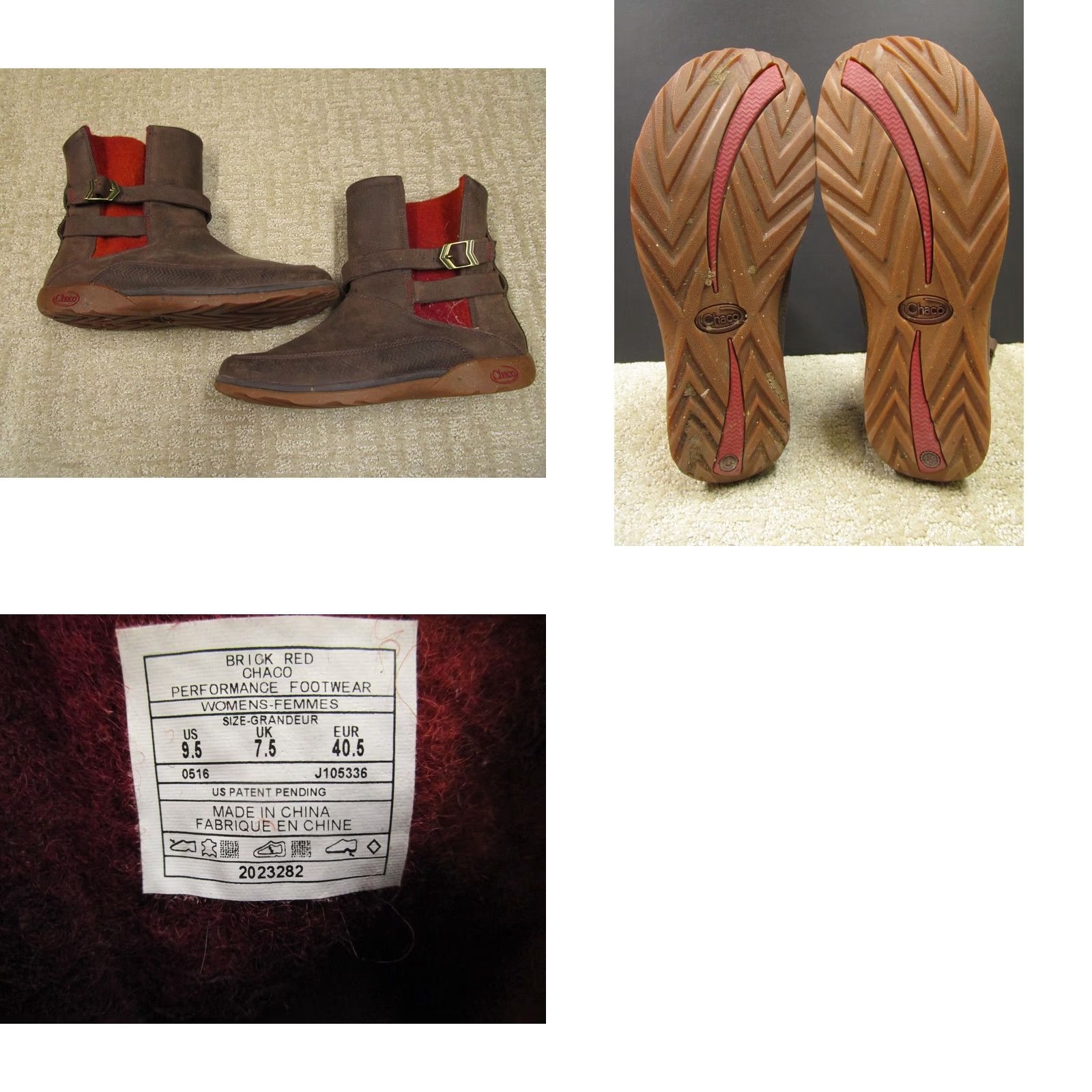 Chaco Chaco Hopi Boots Women 9.5 Leather Wool Fleece Lined Buckle Snap Outdoor Hiking Boots Size L / US 10 / IT 46 - 8 Thumbnail