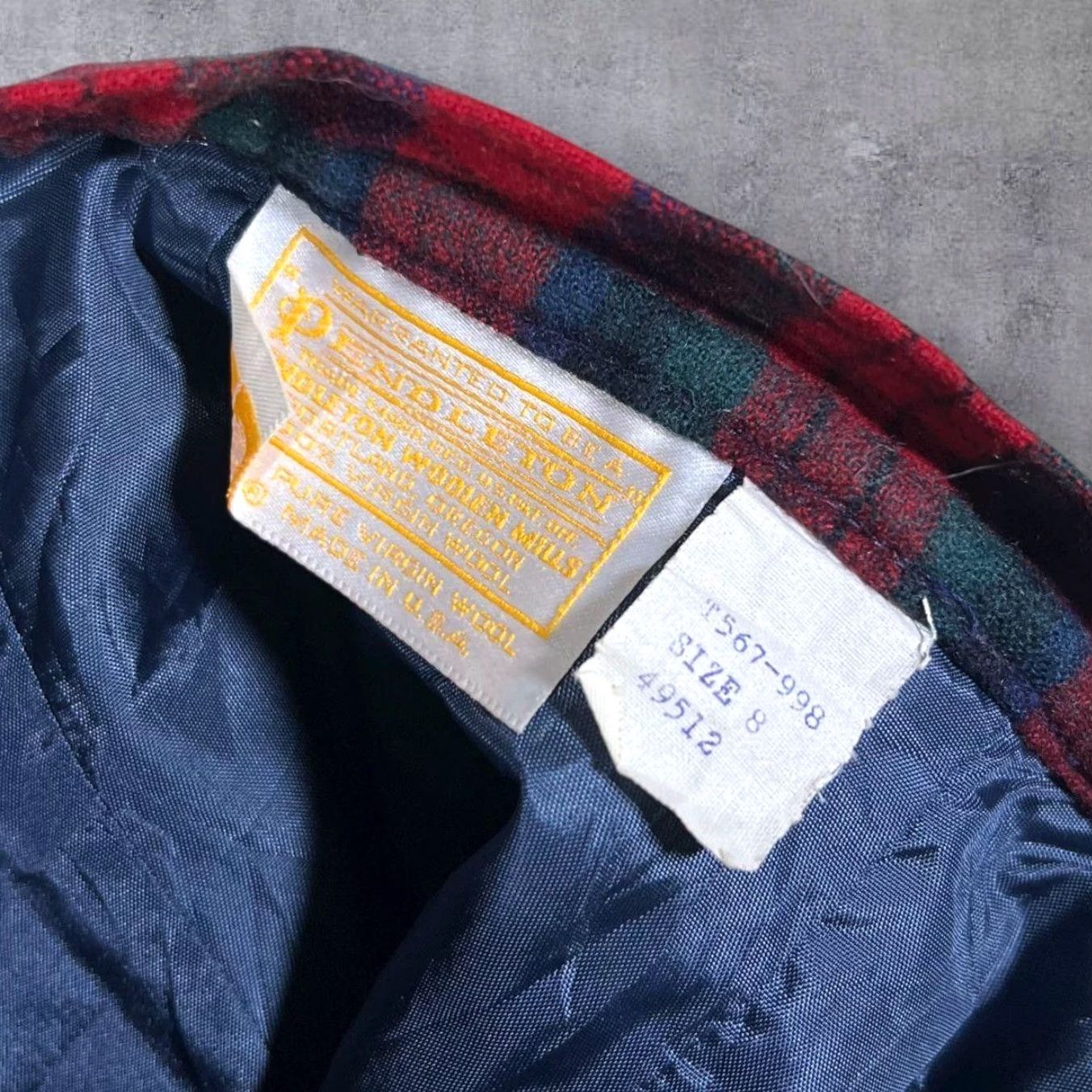 Pendleton VINTAGE Pendleton Skirt 90's Made In USA Virgin Wool Tartan Check Red Size 8 Midi Pleated Women Mens Girls Size 30" / US 8 / IT 44 - 5 Thumbnail