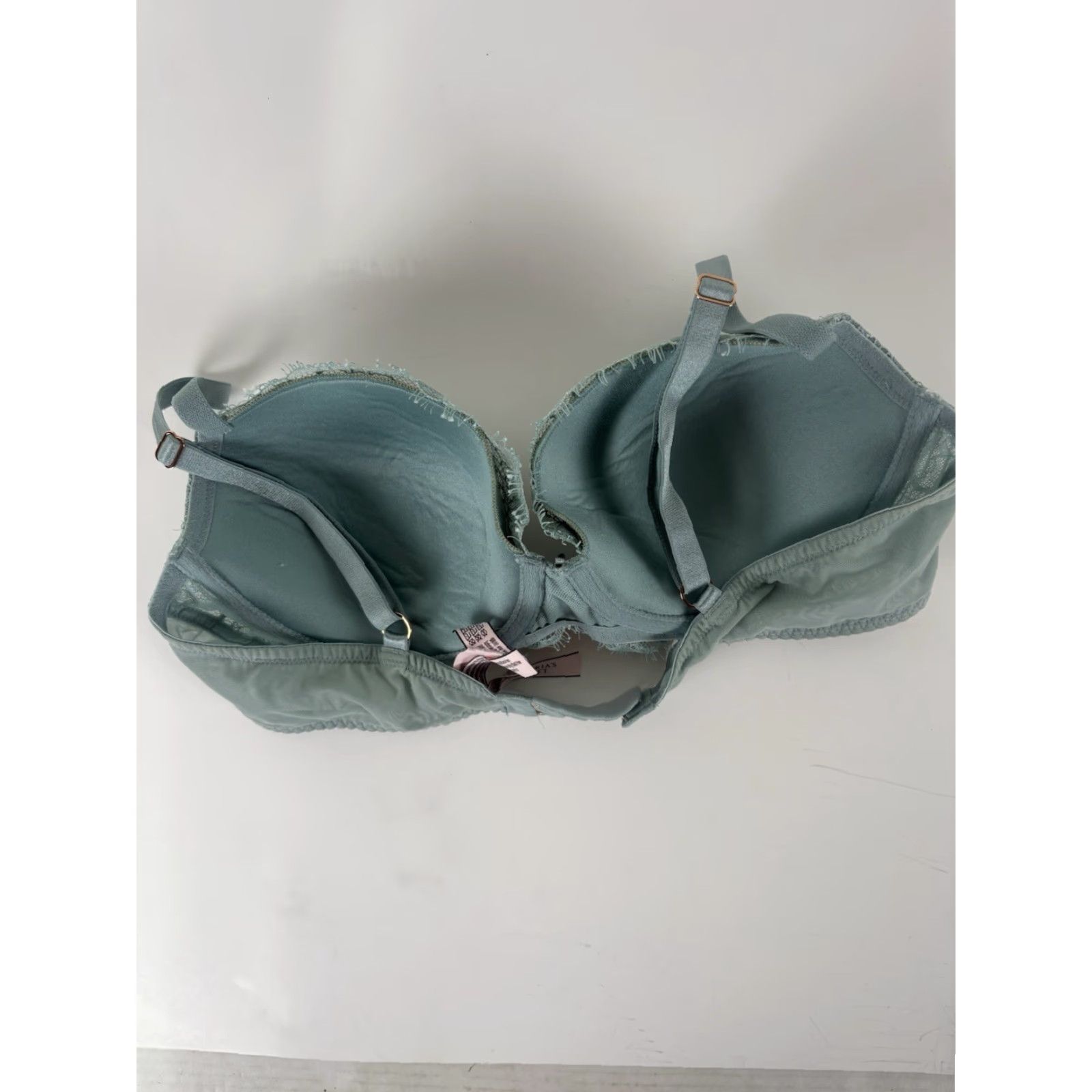 Victoria's Secret Victoria's Secret Dream Angels Lined Demi Teal Lace Bra Womens Size 36C Size ONE SIZE - 2 Thumbnail