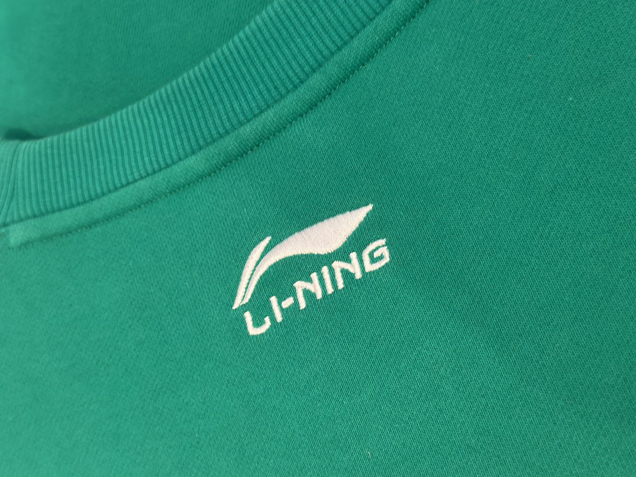 Li-Ning 2020 PFW X 中國李寧 S/S | Ping Pong Pullover Sweatshirt (Green) Size US L / EU 52-54 / 3 - 6 Thumbnail