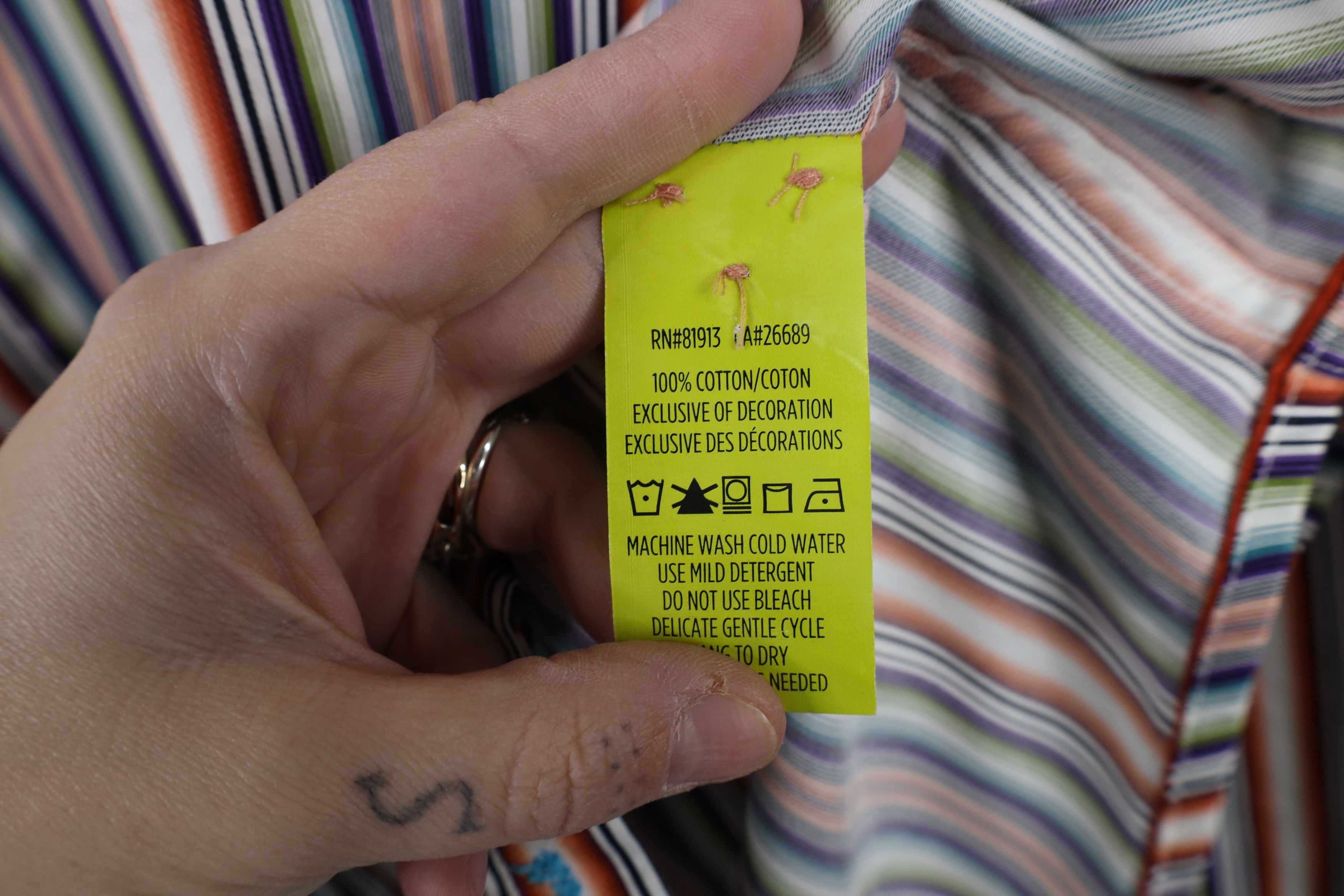 Robert Graham × Vintage Robert Graham Tailored Rainbow Flip Cuff Button Shirt Size US XXL / EU 58 / 5 - 12 Thumbnail