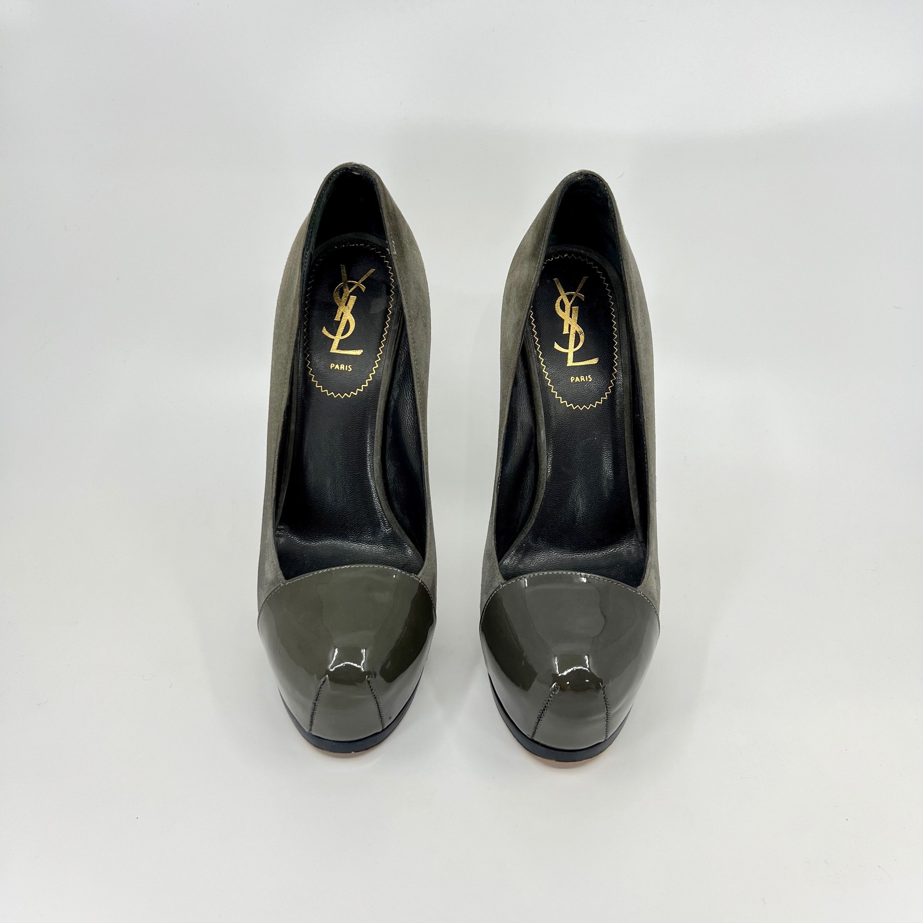Yves Saint Laurent Yves Saint-Laurent Suede Pumps Size US 7 / IT 37 - 2 Thumbnail